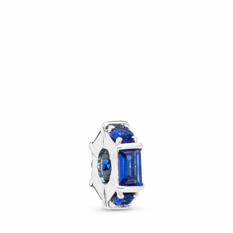 Talismane Pandora Ice Sculpture Spacer Argint/Albastri (W0iDodFA)